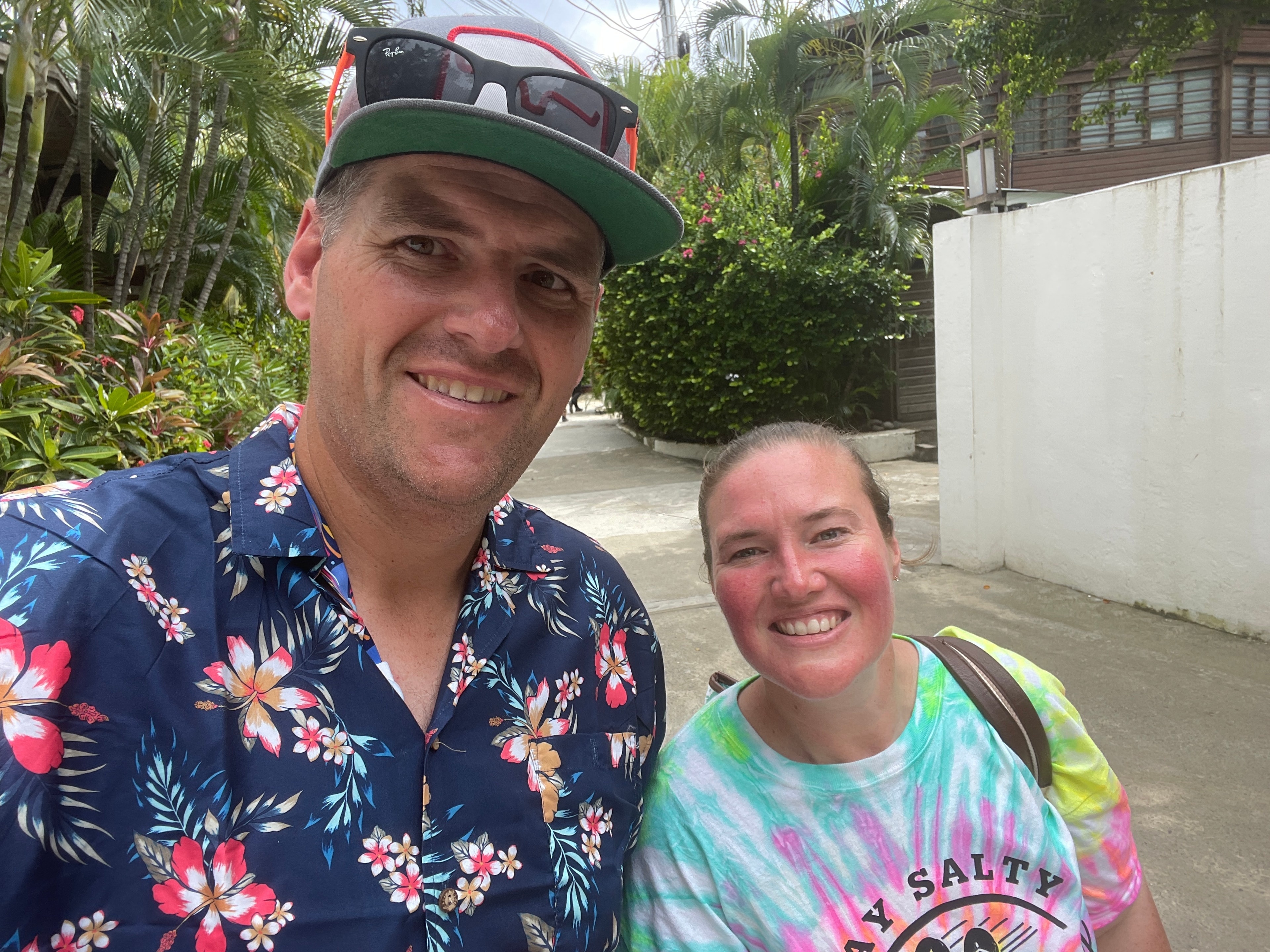 Couple on a tropical destination